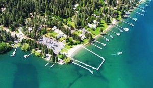 Honeysuckle Beach on Hayden Lake