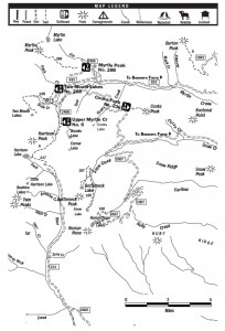 Map of Myrtle Peak
